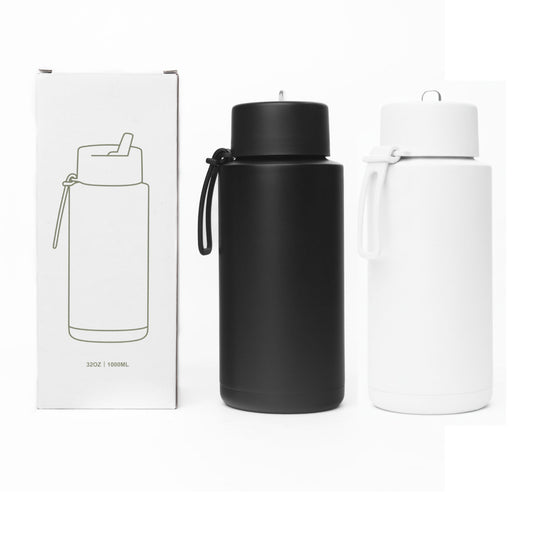 1L Stainless Steel Thermos with Silicone Handle