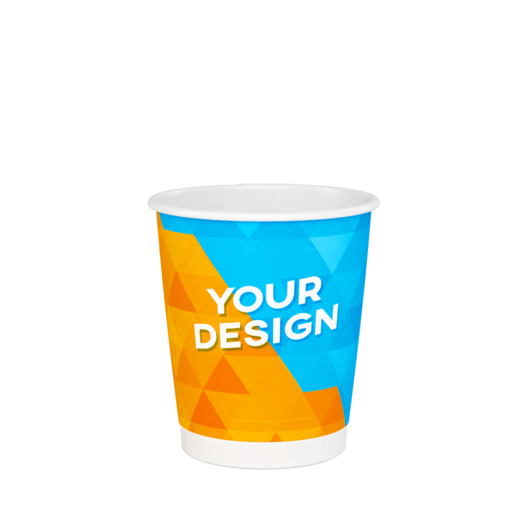 Small 240ml (8oz) Custom Coffee Cups Without Lids