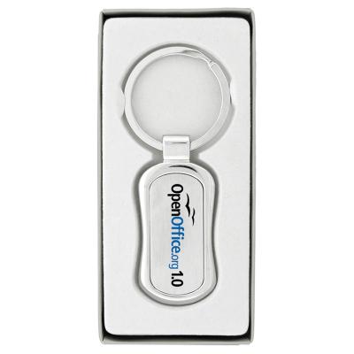 Elongated Metal Key Ring