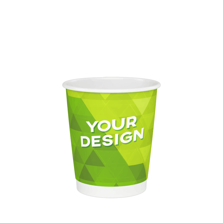 Small Compostable 240ml (8oz) Custom Cups Without Lids