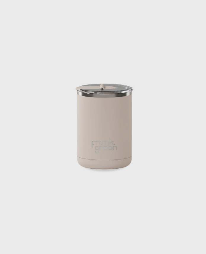 Ceramic Coffee Cup with Hinged Lid