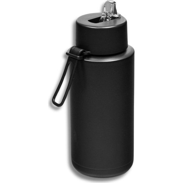 1L Stainless Steel Bottle with Silicone Handle