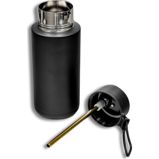 1L Stainless Steel Bottle with Silicone Handle