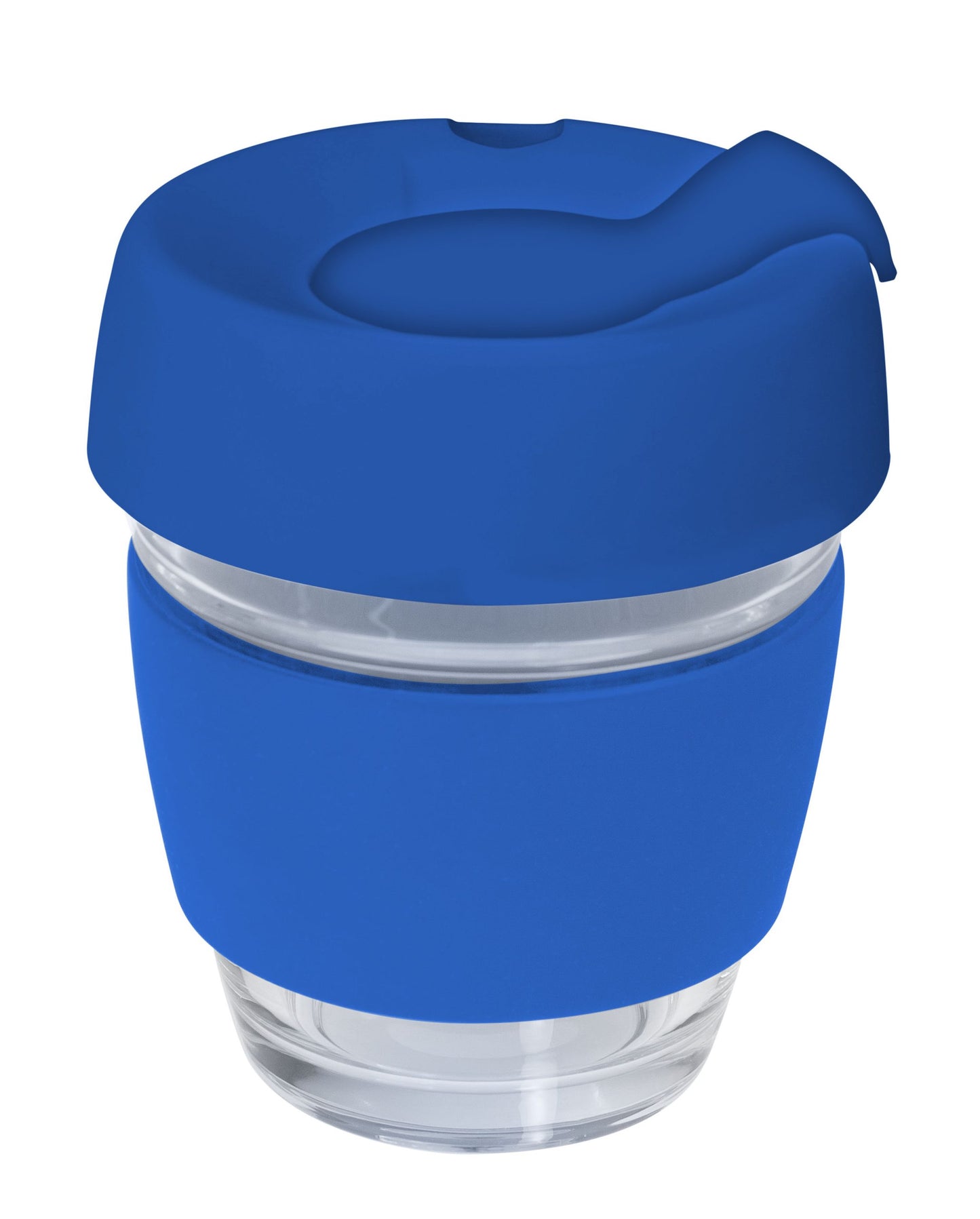 Genova Glass Coffee Cup - 240Ml With Silicon Lid And Band