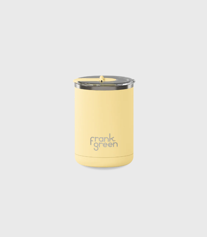 Ceramic Coffee Cup with Hinged Lid