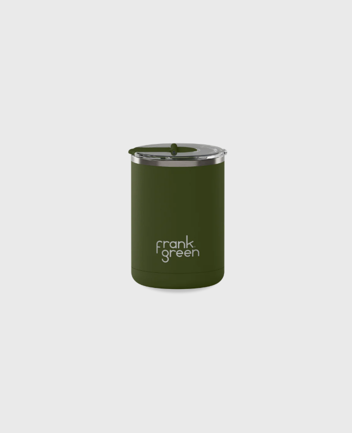 Ceramic Coffee Cup with Hinged Lid