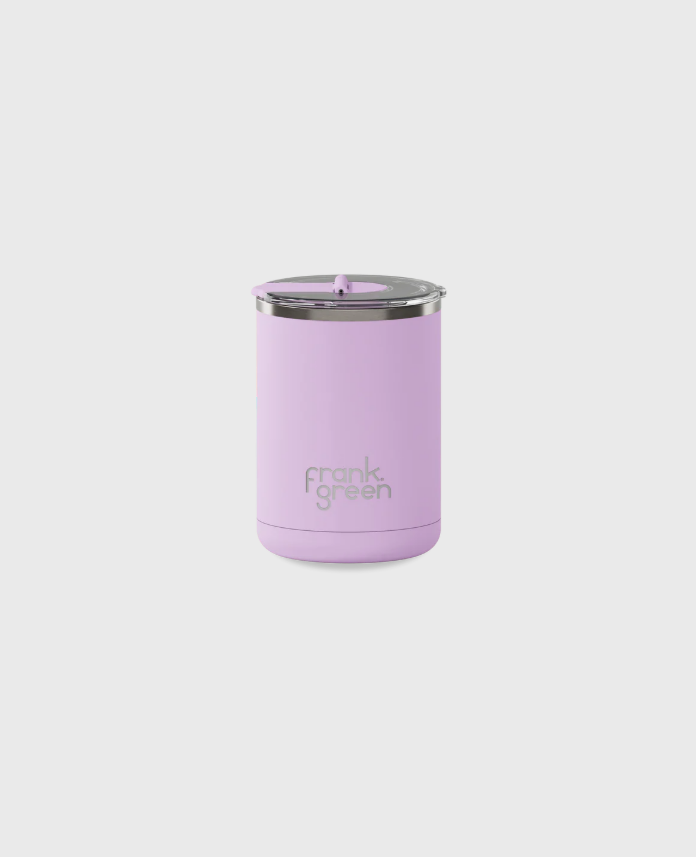 Ceramic Coffee Cup with Hinged Lid