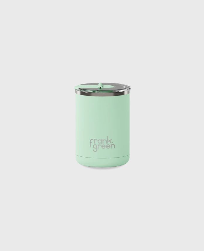 Ceramic Coffee Cup with Hinged Lid