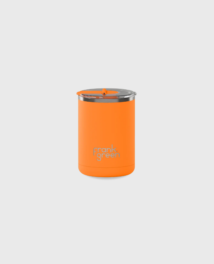 Ceramic Coffee Cup with Hinged Lid