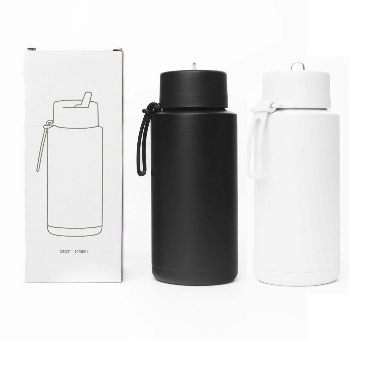 1L Stainless Steel Thermos with Silicone Handle