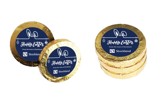 Corporate Custom Easter Chocolate Coins (Gold Or Silver)