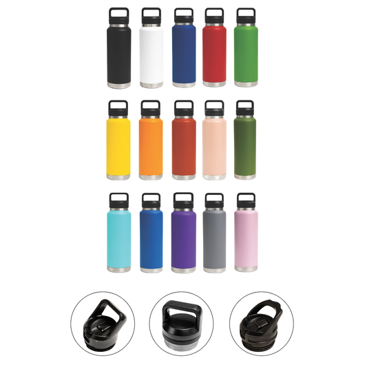 HYDRO - 1L Vacuum Bottle - 3 Different Lid Options