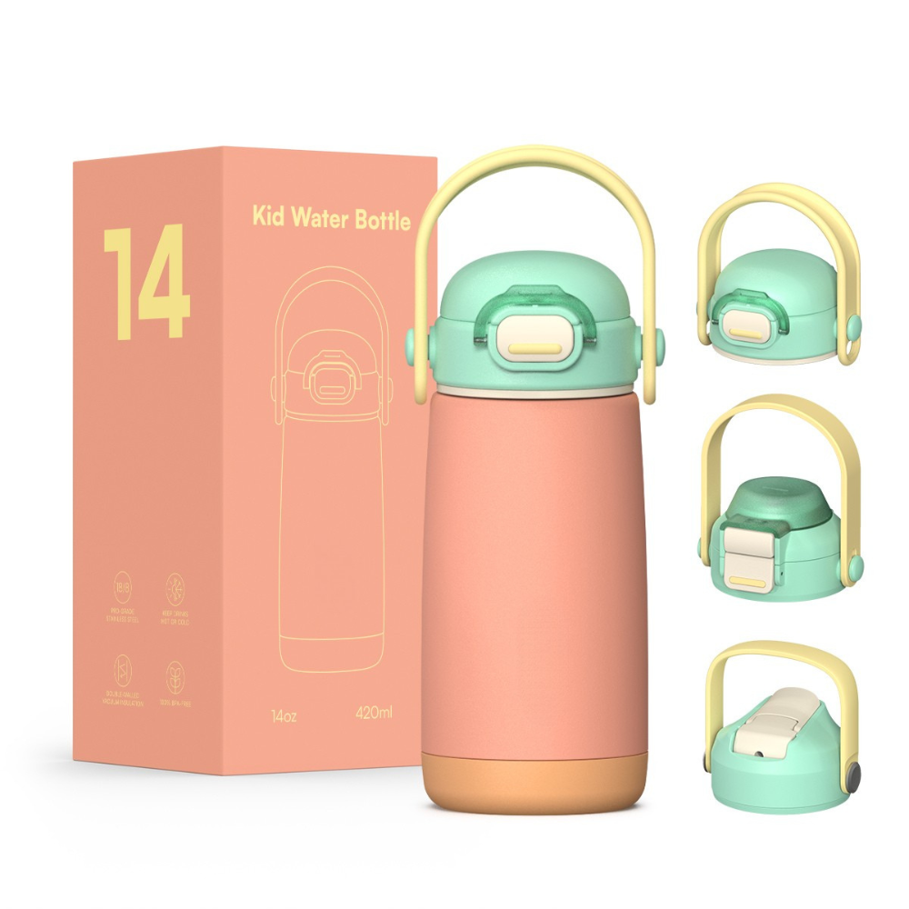 Pulse 420ml Stainless Steel Kids Metal Bottle