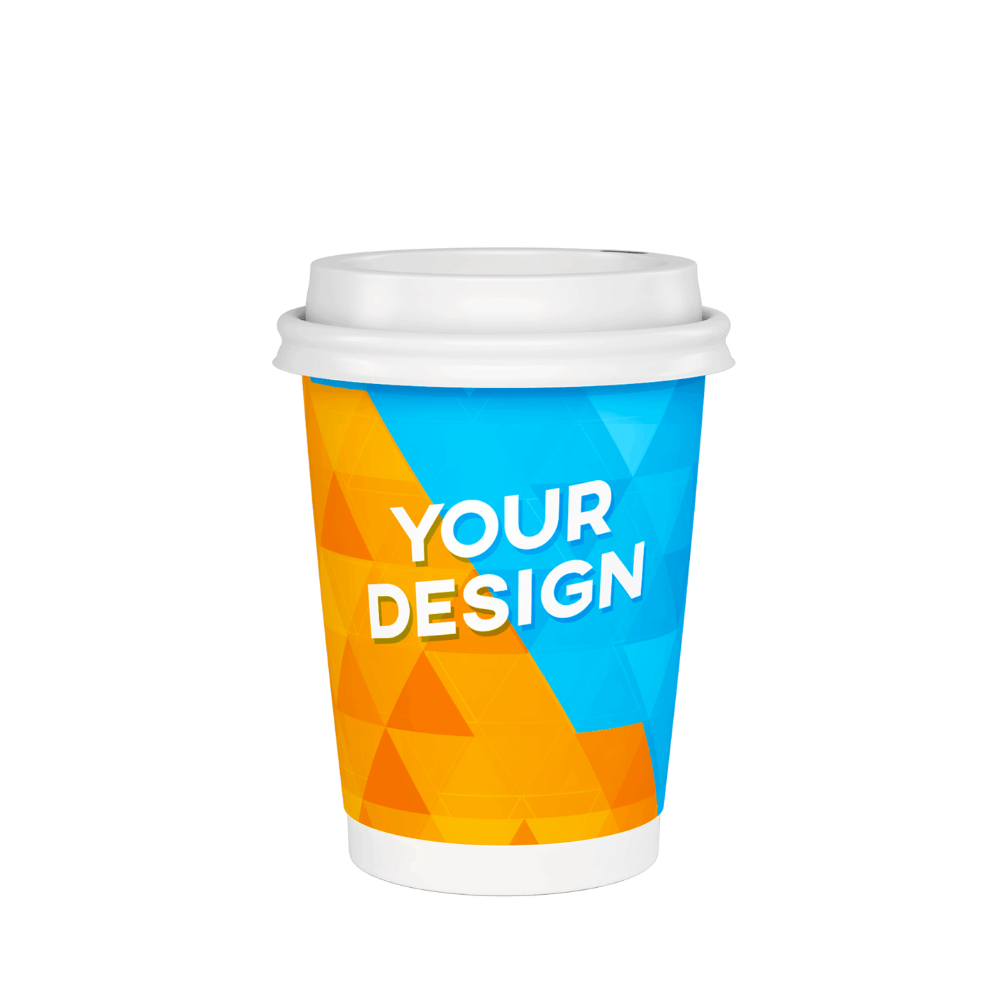 Med 360ml (12oz) Custom Coffee Cups With 90mm Lids