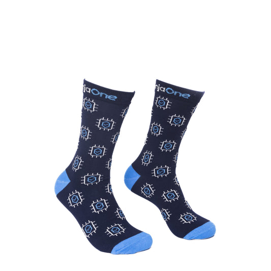 Snazzy Crew Jacquard Socks