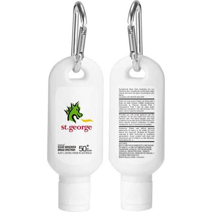 60Ml Spf50 Sunscreen Lotion With Carabiner