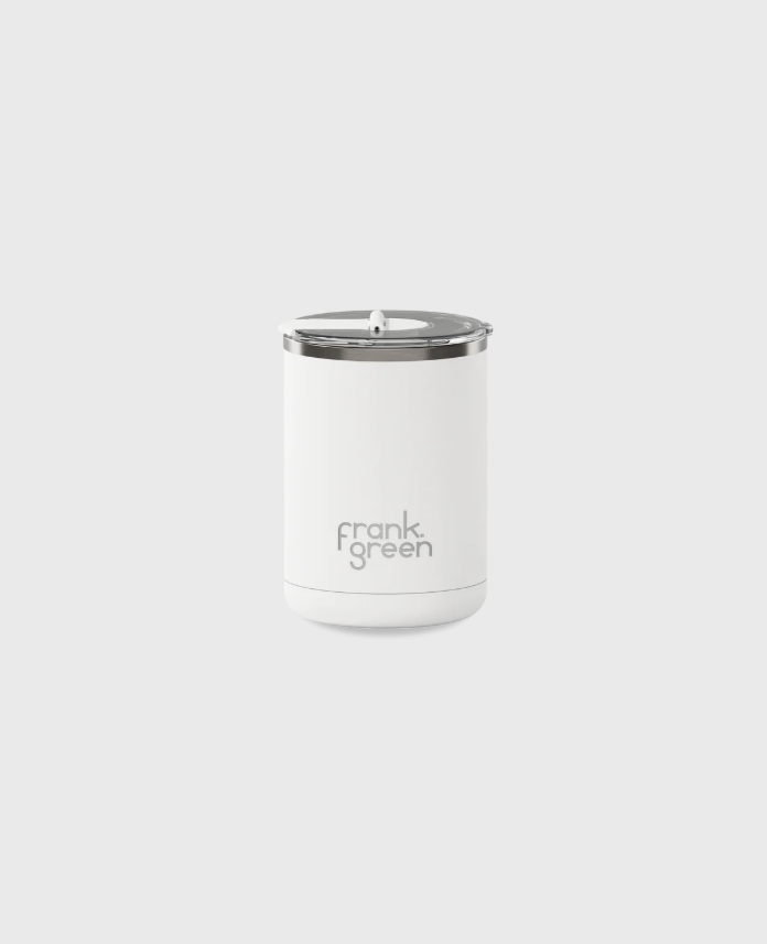Ceramic Coffee Cup with Hinged Lid
